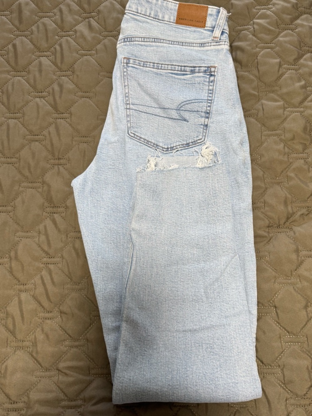 American Eagle Outfitters Light Blue Straight Leg Jeans